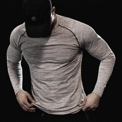 Mesh Breathable Gym Long Sleeves T-Shirts